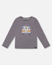 Long Sleeve Organic Cotton Jersey Tee Dark Gray - H20T65_913