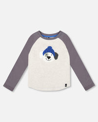 Raglan Sleeve Organic Cotton Jersey Tee Light Heather Gray - H20T66_195