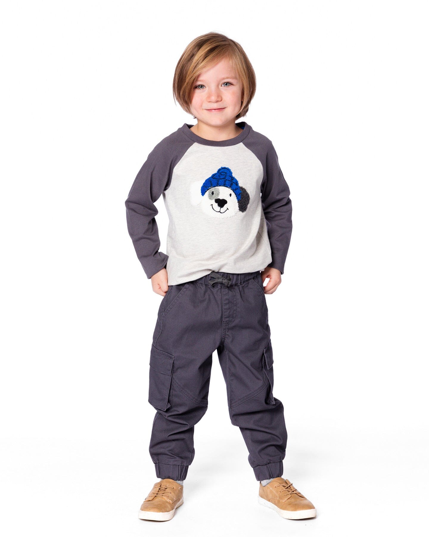 Raglan Sleeve Organic Cotton Jersey Tee Light Heather Gray - H20T66_195
