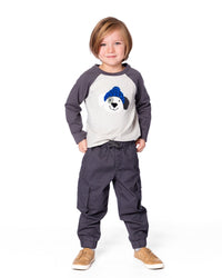 Raglan Sleeve Organic Cotton Jersey Tee Light Heather Gray - H20T66_195