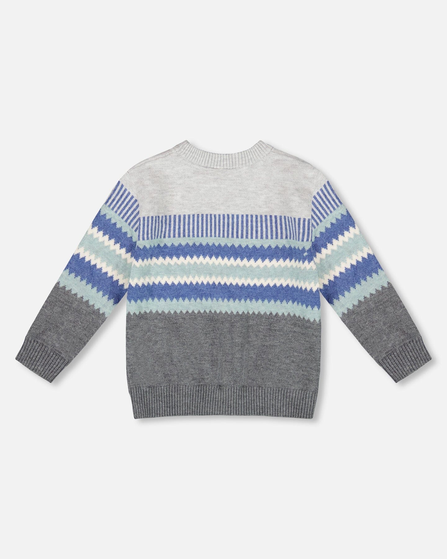 Knitted Jacquard Sweater Dark Gray - H20TT67_913
