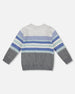 Knitted Jacquard Sweater Dark Gray - H20TT67_913