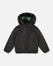 Reversible Mid-Season Sherpa Jacket Teal Plaid Outerwear Deux par Deux 