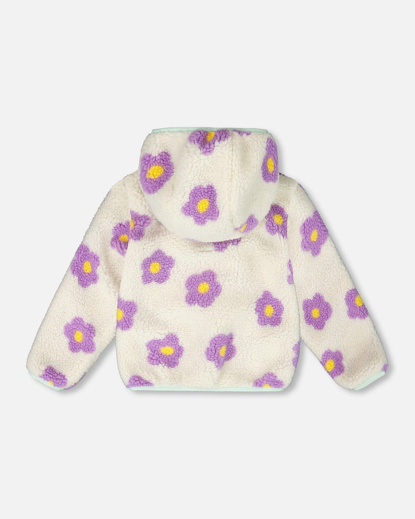 Reversible Mid-Season Sherpa Jacket Lavender Flower - H20W65_530