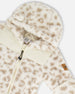 Baby Mid-Season Plush One Piece Outerwear Cream Leopard Print - H20W66_070