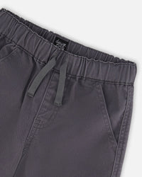 Twill Jogger Cargo Pants Dark Gray - H20YB20_456