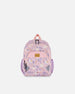 Little Kids Backpack Lilac Cat Print School Supplies Deux par Deux 