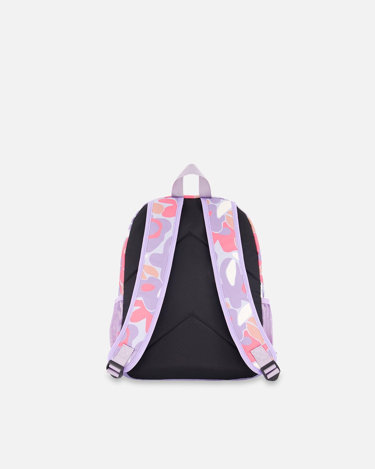 Little Kids Backpack Lilac Retro Flower Print School Supplies Deux par Deux 