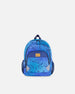 Little Kids Backpack Blue Gradient Dinosaur Print School Supplies Deux par Deux 