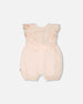 Organic Cotton Jersey Romper With Frills Peach - H30A41_06006