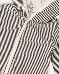 Organic Cotton Jersey Reversible Hooded Jacket Beige Zebra Print - H30C30_3H054