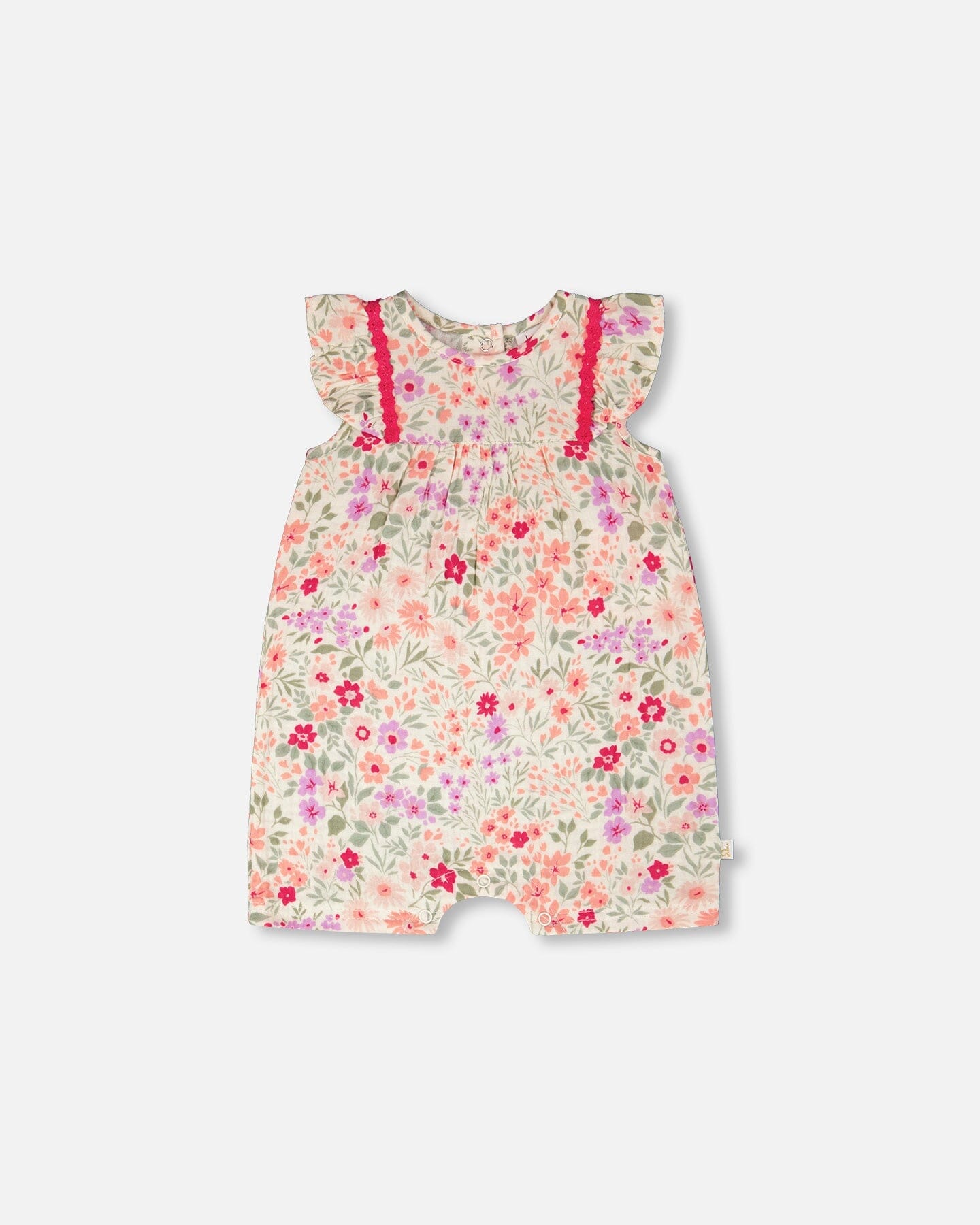 Romper Off White Printed Flowers - H30F40_3H050