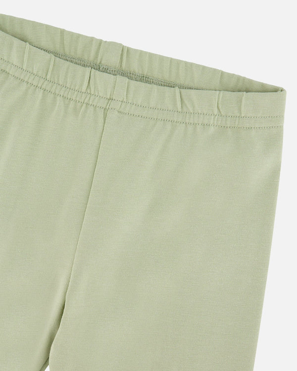 Organic Cotton Jersey Capri Light Khaki Green - H30F60_03910