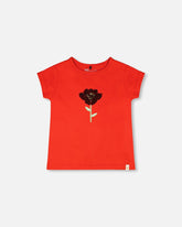Organic Cotton Jersey T-Shirt Red