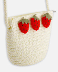 Strawberry Straw Purse Beige - H30HA_3H209