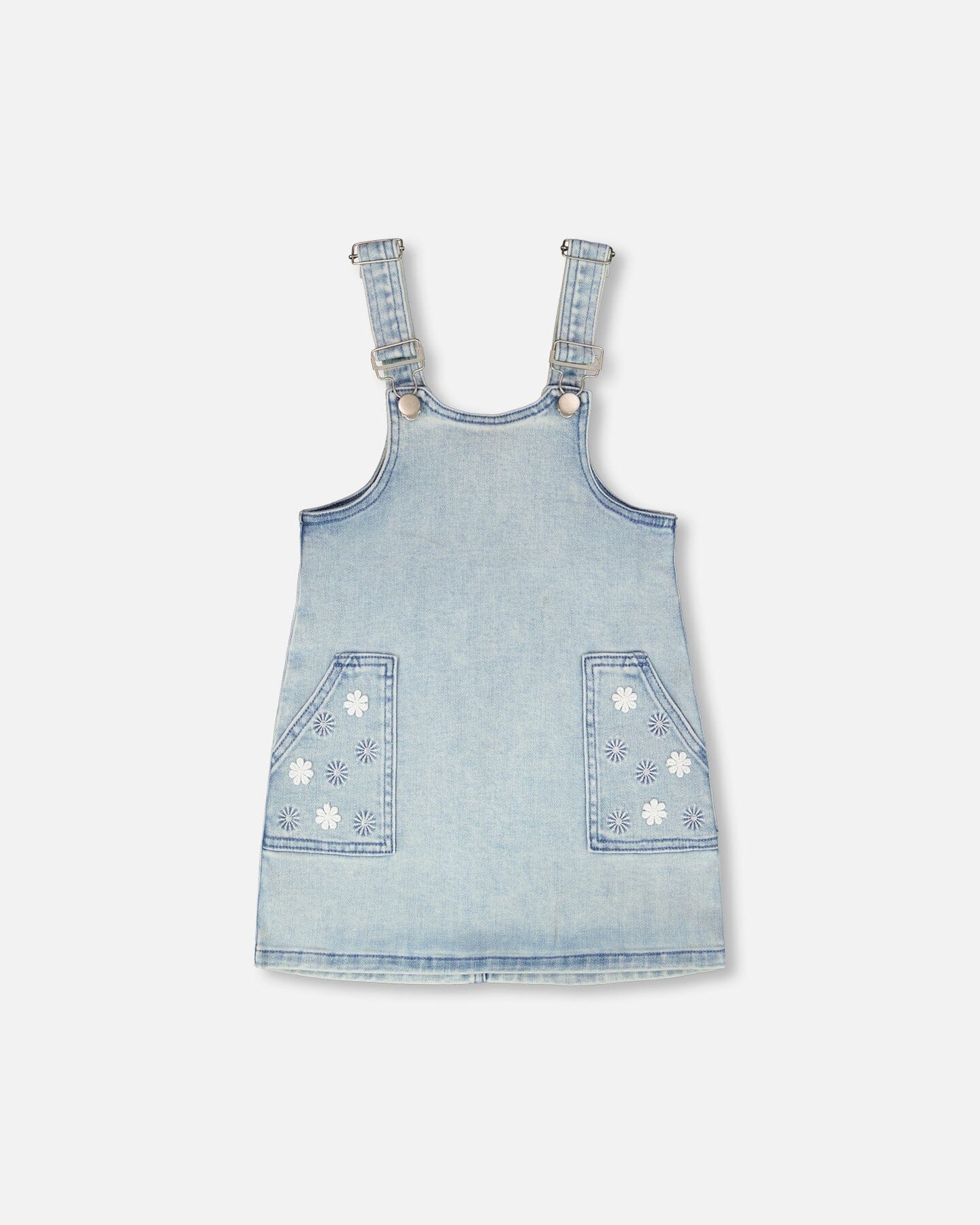 Light Blue Denim Overall Dress - H30I41_01250