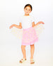 Mesh And Crinkle Jersey Skirt Pink - H30I80_06240