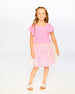 Mesh And Crinkle Jersey Dress With Smocking Pink - H30I87_06240