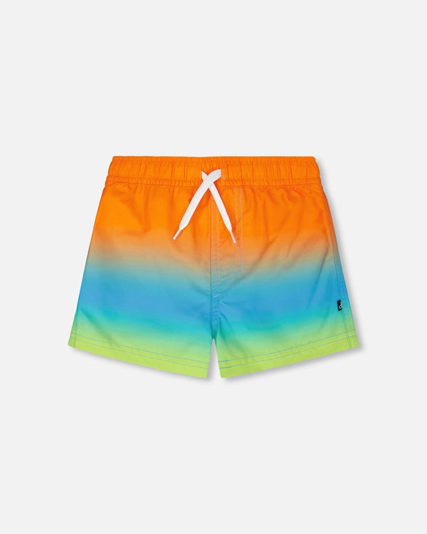 Boardshorts Orange Blue And Green Gradient - H30OB09_3H163