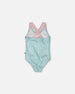 One-Piece Swimsuit Aqua - H30OG90_04040