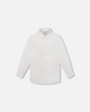 Button Down Long Sleeve Shirt White - H30R15_01000
