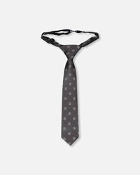 Neck Tie Black Printed Smiles - H30RCR_3H212