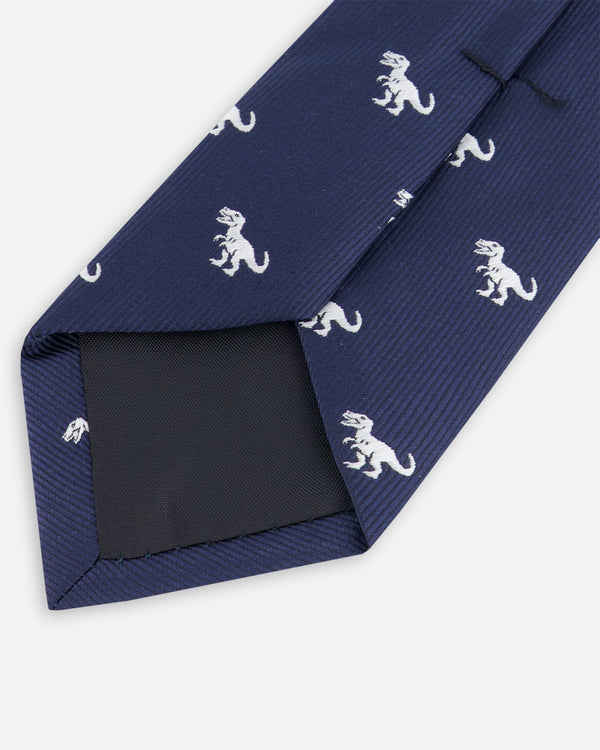 Neck Tie Blue Dino Print - H30RCR_3H213