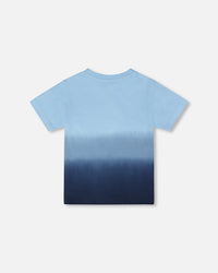Organic Cotton Short Sleeve T-Shirt Blue Gradient - H30T70_3H187