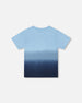 Organic Cotton Short Sleeve T-Shirt Blue Gradient - H30T70_3H187
