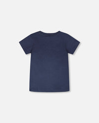 Organic Cotton Short Sleeve T-Shirt Blue - H30T71_04840