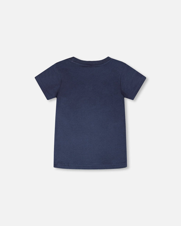 Organic Cotton Short Sleeve T-Shirt Blue - H30T71_04840