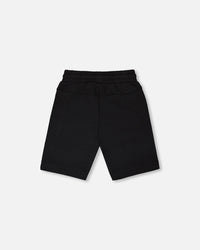 French Terry Shorts With Cross Seams Black - H30U26_09990