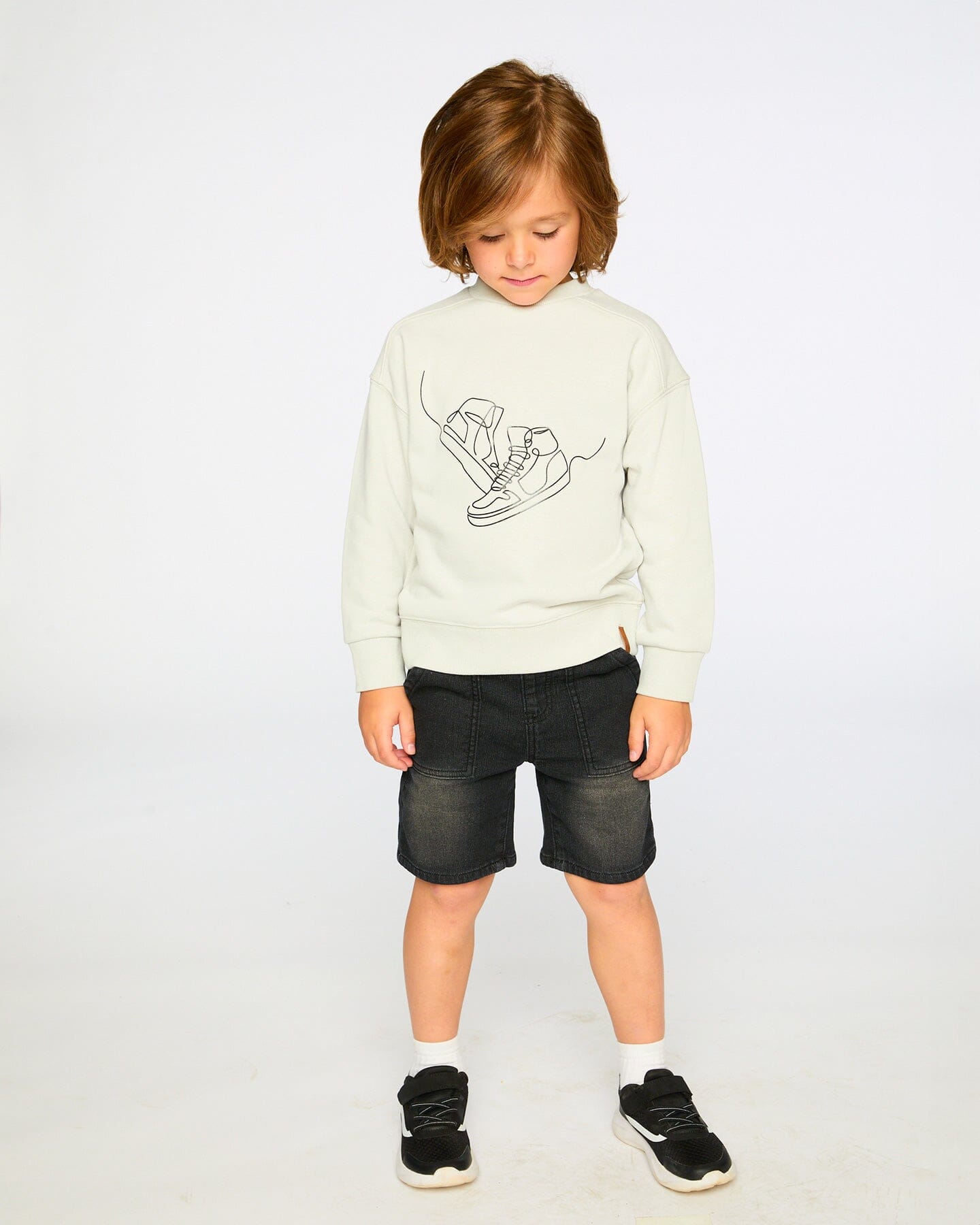 French Terry Sweatshirt Pale Grey - H30U30_01530