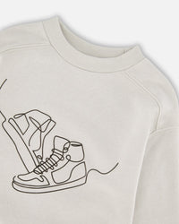 French Terry Sweatshirt Pale Grey - H30U30_01530