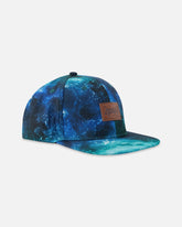 Cap Blue Wave Print