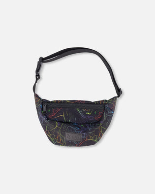 Fanny Pack Black Dinosaur Print - H30VF_3H162