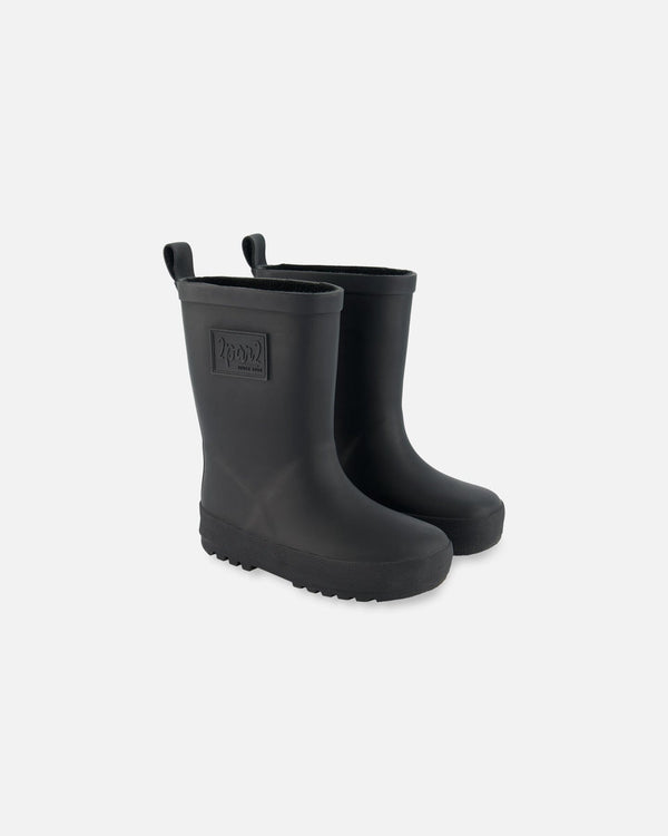 Rain Boots In Natural Rubber Black - H30WB10_09990