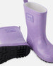 Rain Boots In Natural Rubber Purple Glitter - H30WB10_3H170