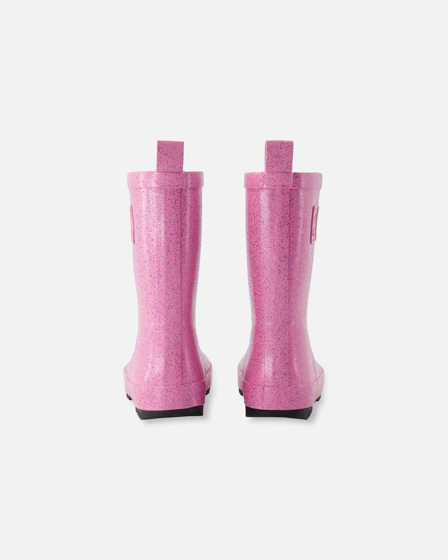 Rain Boots In Natural Rubber Pink Glitter - H30WB10_3H171