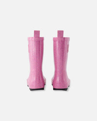 Rain Boots In Natural Rubber Pink Glitter - H30WB10_3H171