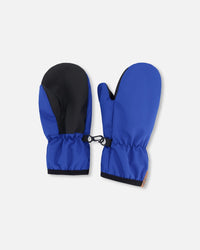 Mid-Season Mittens In Recycled Polyester Royal Blue - H30WM201_04690