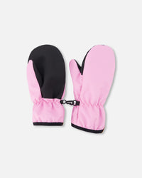 Mid-Season Mittens In Recycled Polyester Pink - H30WM201_06240
