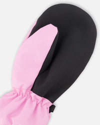 Mid-Season Mittens In Recycled Polyester Pink - H30WM201_06240