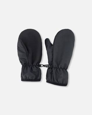 Mid-Season Mittens In Recycled Polyester Black - H30WM201_09990