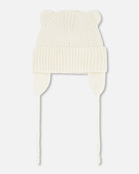 Baby Knit Hat Off White - H30WT23_01380