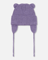 Baby Knit Hat Lavender