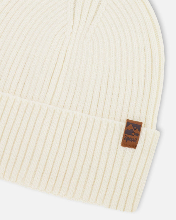 Knit Hat Off White - H30WT24_01380