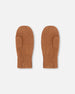 Ribbed Knit Mittens Brown - H30WT26_01730