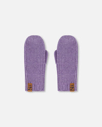 Ribbed Knit Mittens Lavender - H30WT26_05002