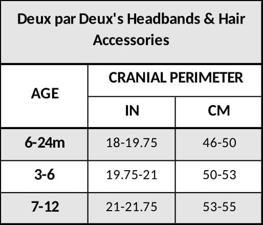 Organic Cotton Headband Off-White Floral Accessories Deux par Deux 